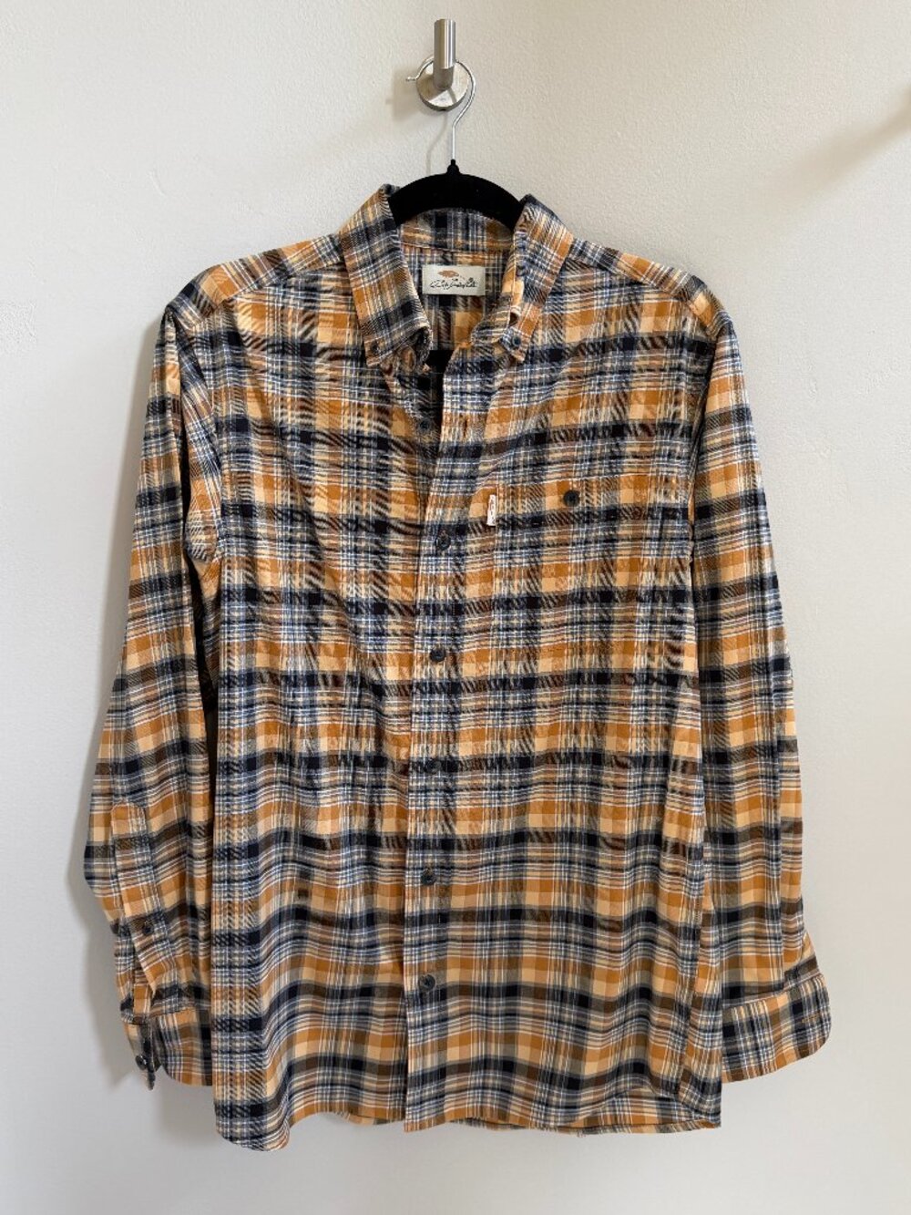 Bob Timberlake Men’s Plaid 100% Cotton Button Down Shirt, size S
